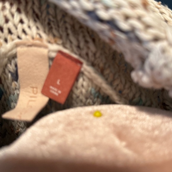 Anthropologie Pilcro Cowl Neck Multicolor Sweater Vest Size L - Picture 4 of 11